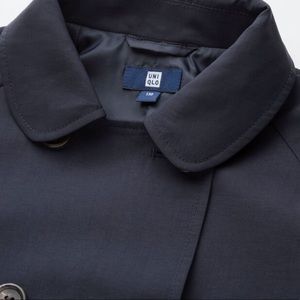 UNIQLO Navy Girls Lined Trench Coat Size 11-12